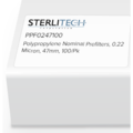 Sterlitech Polypropylene Nominal Prefilter, 0.2 Micron, 47mm, PK100 PPF0247100
